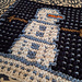 Snowman Mosaic Dishcloth pattern 