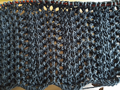 Upper lace part in progress