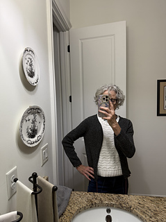 Oct 9 - fit check after I seamed the sleeves.