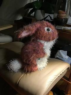 Almost stuffed, standing on its own