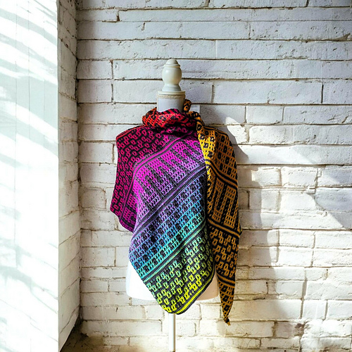 Ember path shawl