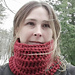 Ruby Red Cowl pattern 