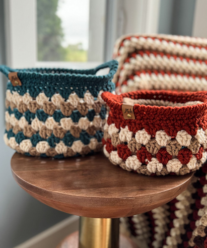 Ravelry: Fall For Granny Baskets pattern by MJ's Off The Hook Designs