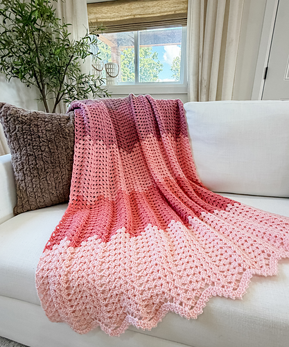 Timeless Granny Ripple Blanket