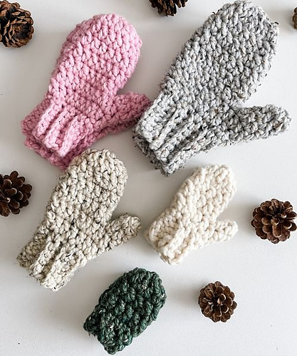 Beginner Bulky Mittens photo 4