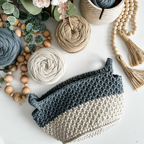 Ravelry: Two-Toned Nesting Baskets pattern by MJ's Off The Hook Designs