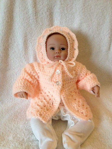 Iris preemie cardigan & bonnet photo 1