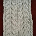 Xanderved Alpaca and Silk Cable Scarf pattern 