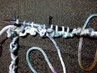 P2tog, place bor marker.