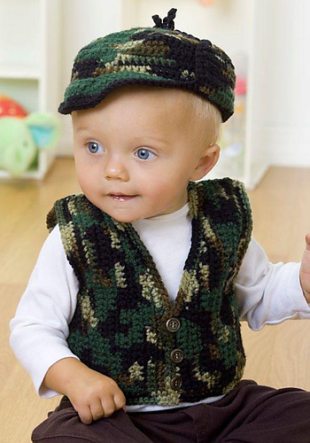 Baby's Gone a Hunting Vest and Hat photo 1