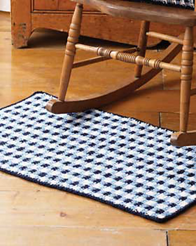 Gingham Check Rug photo 1