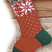 Christmas Snowflakes Stocking pattern 