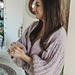 Fancy Sleeves V Sweater pattern 