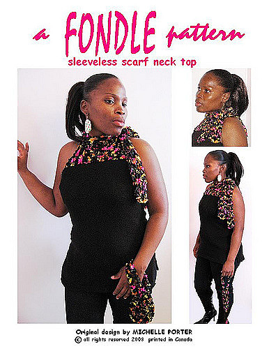 Sleeveless scarf neck top 314 photo 1