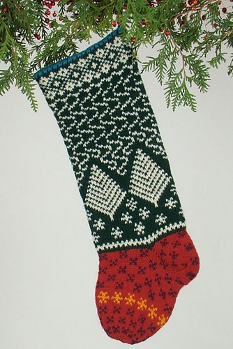 Ravelry: Snow Storm Christmas Stocking pattern by Judy Tollefson
