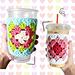 Granny Square Cup Sleeve pattern 