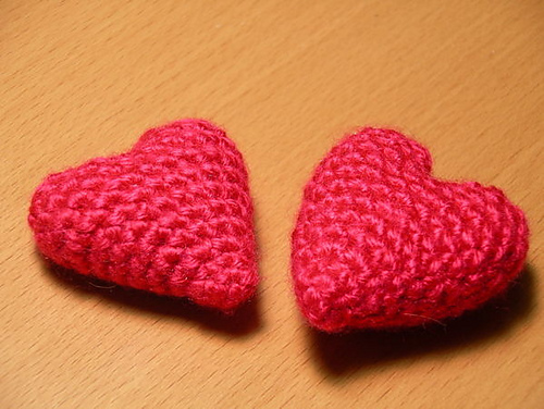 Crocheted amigurumi-style heart photo 2