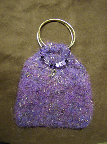 Easy Knitted Felted Bracelet Bag photo 1