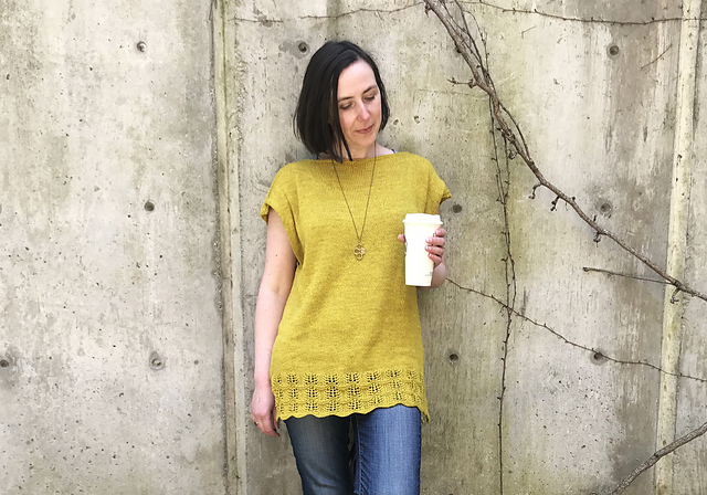 yellow tunic sweater