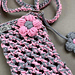 Crocheted bag for smartphone "Summer" pattern 