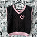 Lonely Hearts Sweater Vest pattern 
