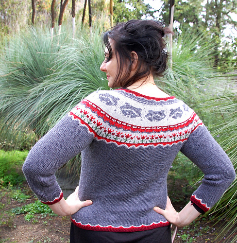 リテン　liten Bicolor raccoon knit coatigan リテン liten Bicolor raccoon knit coatigan KNITTING PATTERN