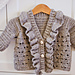 Frill Bloom Cardigan pattern 