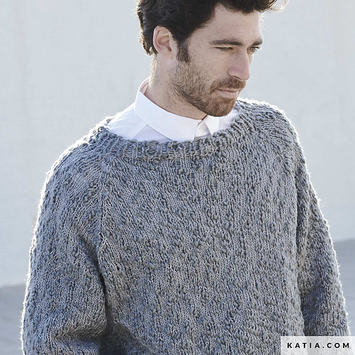Ravelry: 6211-1 Textured Raglan pattern by Fil Katia