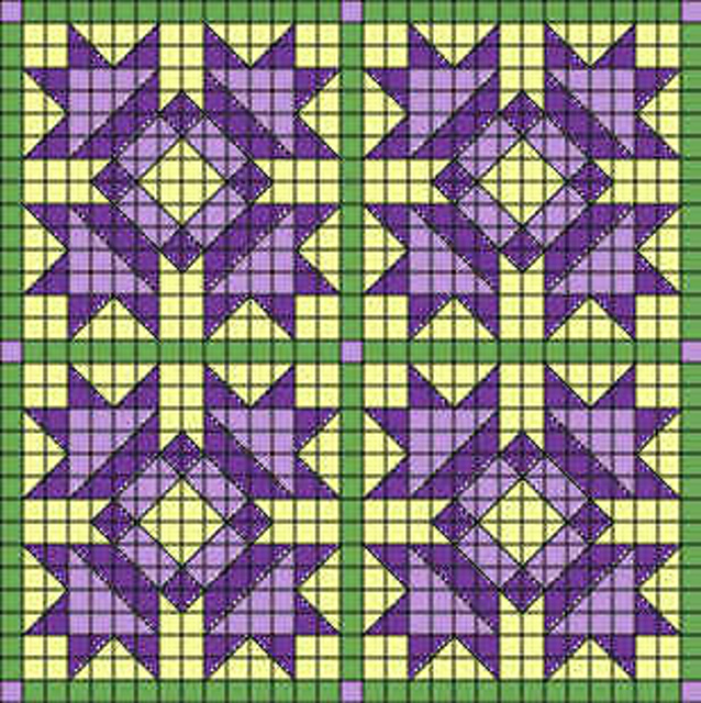 Ravelry Flower Quilt pattern by Leslie Greiff