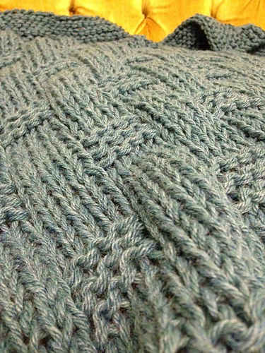 Ravelry: Basketweave Ribs Afghan 12 pattern by Plymouth Yarn Design Studio