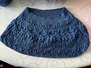 lace part of the yoke