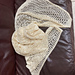 Long shawl, single color bamboo yarn