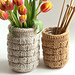 Basket Weave Mason Jar Cozy pattern