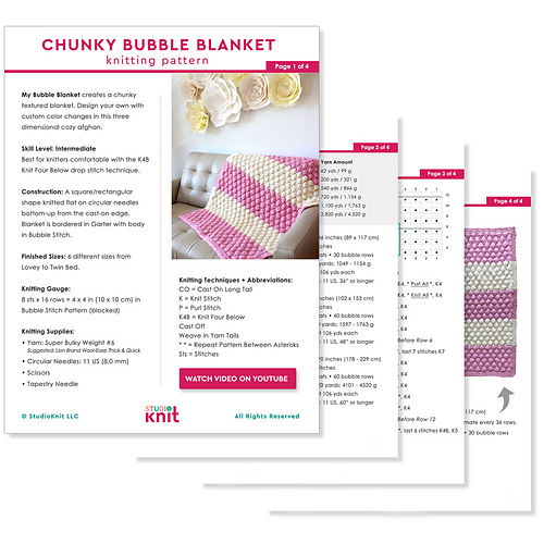 Chunky Bubble Stitch Blanket photo 8