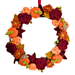 Autumn bloom wreath pattern 