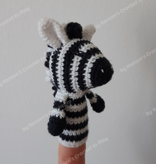 finger puppet zebra