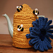 bee skep beehive tea cosy pattern 