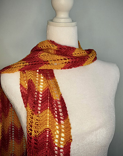 close up of scarf draped over dress form