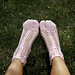 Anatomical crochet tabi socks pattern 