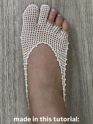 Crochet Lace Toe Wraps