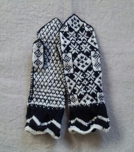 P.13  hosi no sirokuro mittens　星の白黒ミトン 다른 모습 1
