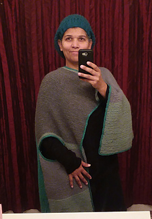 Size 4 test knit modeled on 46" bust