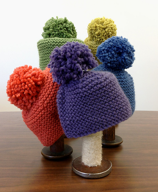 Ravelry Toboggan Garter Stitch Hat pattern by Susan Mills Knits