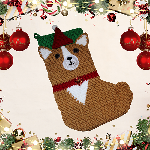 Corgi Christmas Stocking