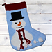 Snowman Christmas Stocking pattern