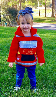 Fire Truck Hoodie pattern