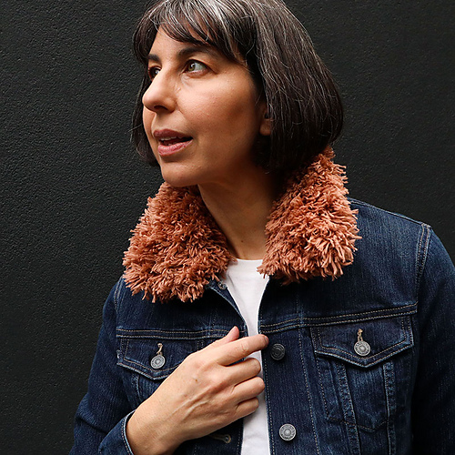 Ravelry Denim Jacket Fur Collar pattern by Cintia Gonzalez