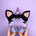 Witch cat headphones cover pattern