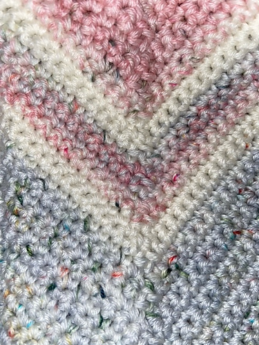 Marled Crochet Chevron Blanket photo 3