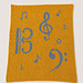 Musical Clefs Blanket pattern 